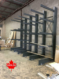 Structural Cantilever Racking In Stock - Made In Canada - Quick Ship To Newfoundland - Industrial Storage Rack
