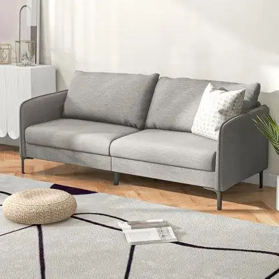 It's time for relaxation with our upholstered sofa couch! Boasting overstuffed backrests comfortable...