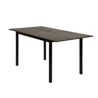 17 Stories 63" L Extendable Dining Table, Removable Self-Storing Leaf