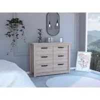 Loon Peak Bellingham 6-Drawer Dresser Light Gray