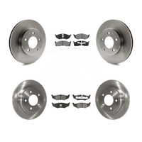 Front and Rear Disc Rotors and Semi-Metallic Brake Pads Kit by Transit Auto K8S-100949