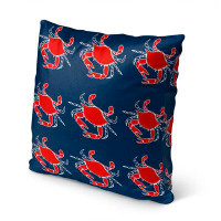 Rosecliff Heights I''m CRABBY ORANGE Indoor|Outdoor Pillow By Rosecliff Heights