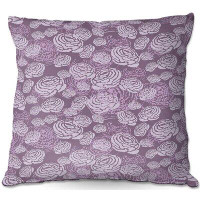 Ebern Designs Rensselear Couch Flower Field Square Pillow Cover and Insert