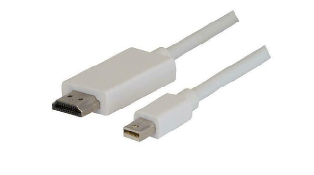 6 ft. Mini Display Port to HDMI M/M Cable - Excellent for Apple Macbook, Macbook Pro, iMac, Macbook Air, Mac Mini Laptop in System Components