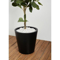 Ebern Designs Tall Cone 1 - Piece Fibre Stone Planter Pot