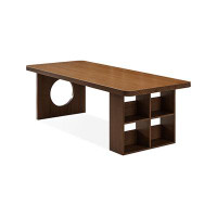 Fit and Touch 62.99" Nut-brown Rectangular Solid Wood desks