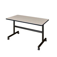 Symple Stuff Marin Training Table with Caster Wheels