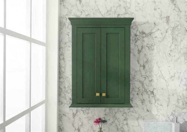 24x32 Overjohn in 4 Finishes ( White, Vogue Green, Pewter Green & Blue )( 2 Doors and 1 Shelf )               over john in Cabinets & Countertops - Image 4