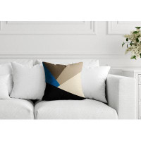 ULLI HOME Fira Miniimalist Geometric Indoor/Outdoor Square Pillow