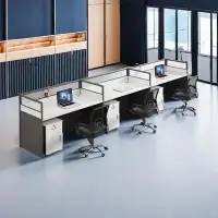 linyifurniture Rectangular desk for 3 people