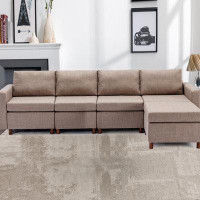 Ebern Designs Module Sectional Sofa Couch With Removable and Washable Seat Cushion and Back Cushion