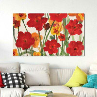 Made in Canada - Winston Porter 'Picking Flowers' Acrylic Painting Print on Canvas