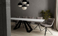 Summer Sale!! Contemporary dining Table with Extension leafs