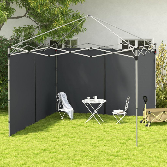 Canopy Sidewalls 116.1" W x 76.8" H Dark Grey in Patio & Garden Furniture