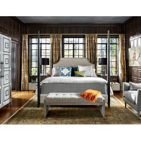 Universal Furniture Midtown Upholstered Four Poster Bed