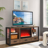 Williston Forge Electric Fireplace Media TV Stand
