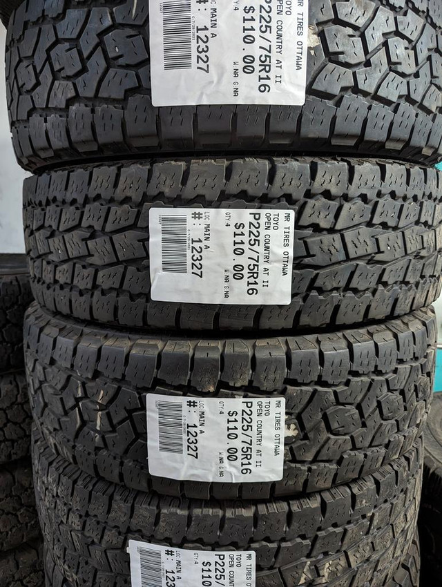 P225/75R16 225/75/16  TOYO OPEN COUNTRY  AT II (all season / summer tires ) TAG # 12327 in Tires & Rims in Ottawa
