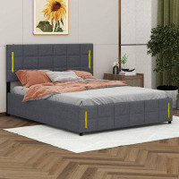 Brayden Studio Daisa Full Size Upholstered Bed with Hydraulic Storage System