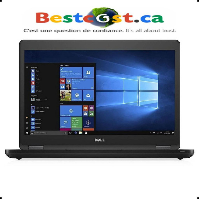 LAPTOP Dell Latitude 5480 14 Intel i5-7200U 256GB SSD 8GB RAM WIN 10 PRO - ON EXPÉDIE PARTOUT AU QUÉBEC !  BESTCOST.CA in Laptops in Québec