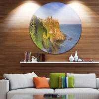 Made in Canada - Design Art 'Dunluce Castle in Northern Ireland' Photographic Print on Metal