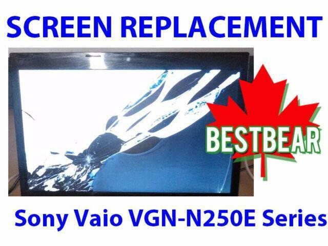 Screen Replacment for Sony Vaio VGN-N250E Series Laptop in System Components in Markham / York Region