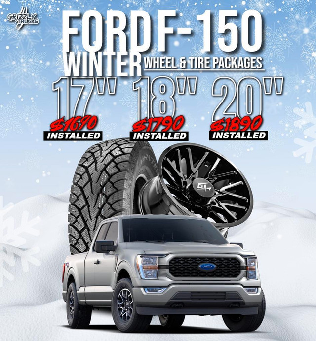Ford F150 Winter Tire Packages/ Installed/ Free Lug Nuts Included in Tires & Rims in Edmonton Area