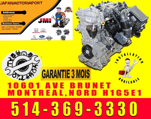 2010-2011-2012-2013-2014-2015-2016 TOYOTA PRIUS ENGINE 1.8L 2ZR HYBRID in Engine & Engine Parts in Greater Montréal - Image 2