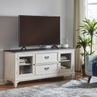 Rosalind Wheeler Catrisha Solid Wood TV Stand for TVs up to 78"