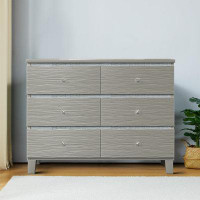 Mercer41 Minimalist Wooden Dresser with 6 Drawers for Bedroom