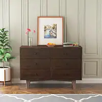 Latitude Run® Solid Wood Spray-Painted Drawer Dresser Bar,Buffet Tableware Cabinet Lockers Buffet Server Console Table L