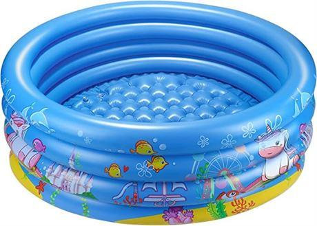 AstarX Inflatable Pool for Kids, 4 Rings 48”X17” Kiddie Swimming Pool in Hot Tubs & Pools in Ontario