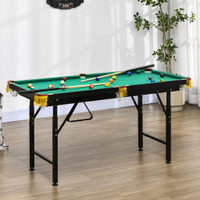 Pool Table 55.1" x 23.6" x 29.5" Green