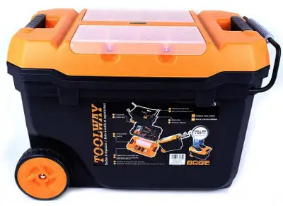 Toolway® Jumbo Pro Toolbox with Lid and Wheels