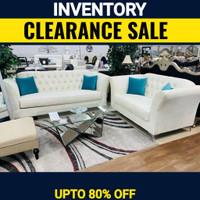 White Tufted Sofa and Loveseat Sale !!!