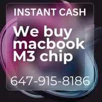 INSTANT CASH HARD TO BEAT THE PRICE WE BUY BRAND NEW -Macbook Air, Pro,M3,M2 , M1and  all apple products