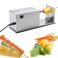 Electric Potato Tower Automatic Chips Slicer Spiral Twister Vegetable Cutter(#181201)
