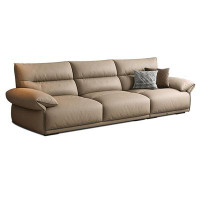 MABOLUS 97.64" White Cloth Modular Sofa cushion couch
