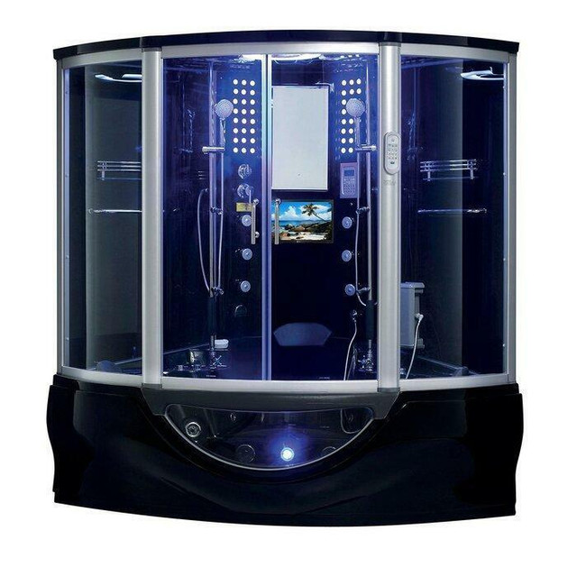64 × 64 × 88 in Superior Platinum Steam Shower - w 12 Digital LCD TV,  26 Jets, Bluetooth Compatible & 5 KW (4 Colors) in Plumbing, Sinks, Toilets & Showers - Image 2