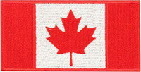 4-INCH X 2-INCH CANADIAN FLAG PATCHES -- Show off your national pride!