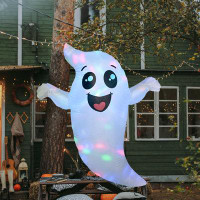 GOOSH Halloween Inflatable 5FT Cute Hanging Ghost Inflatables Outdoor Decorations