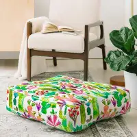 East Urban Home Ninola Design Cute and Cacti Garden Plants Floor Pillow