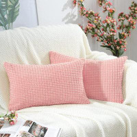 weilaicheng Decorative Pillow Covers,Soft Corduroy Lumbar Pillow Covers, Cushion Case Home Decor For Couch, Bed, Sofa, B