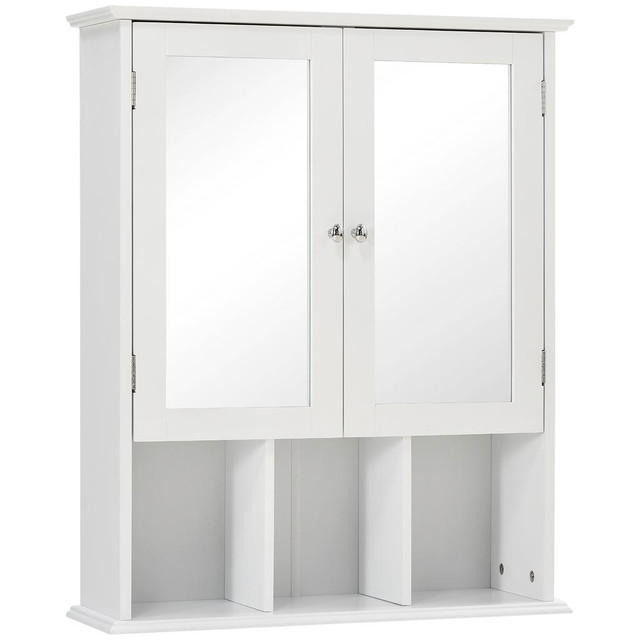 Mirror Cabinet 24.6"W x 7.5"D x 30.3"H White in Hutches & Display Cabinets - Image 2