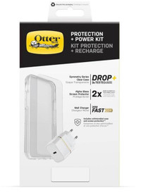 iPhone 12/12 Pro Otterbox Symmetry Clear Protection + Power Kit Bundle