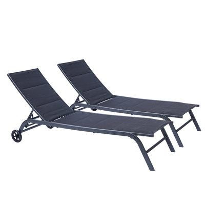 Latitude Run® Chaise longue inclinable longue 75,98 po avec coussins in Chairs & Recliners in Québec
