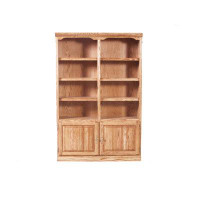 Forest Designs Traditional Bookcase With Doors