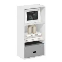 Ebern Designs White Haven 3-Tier Open Shelf Bookcase