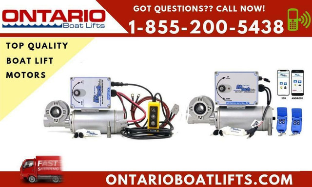 Electric Boat Lift Motors ! Tired of cranking your boat up and down? Even grandma can swiftly lower the boat in a jiffy! in Boat Parts, Trailers & Accessories