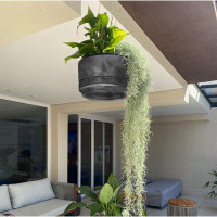 Latitude Run® Voletta ECOBO 9.8 inches Eco Friendly Round Pot Planter, Vicenza Indoor/Outdoor use, Four season