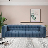 Rosdorf Park Upholstered Sofa With Solid Wood Legs